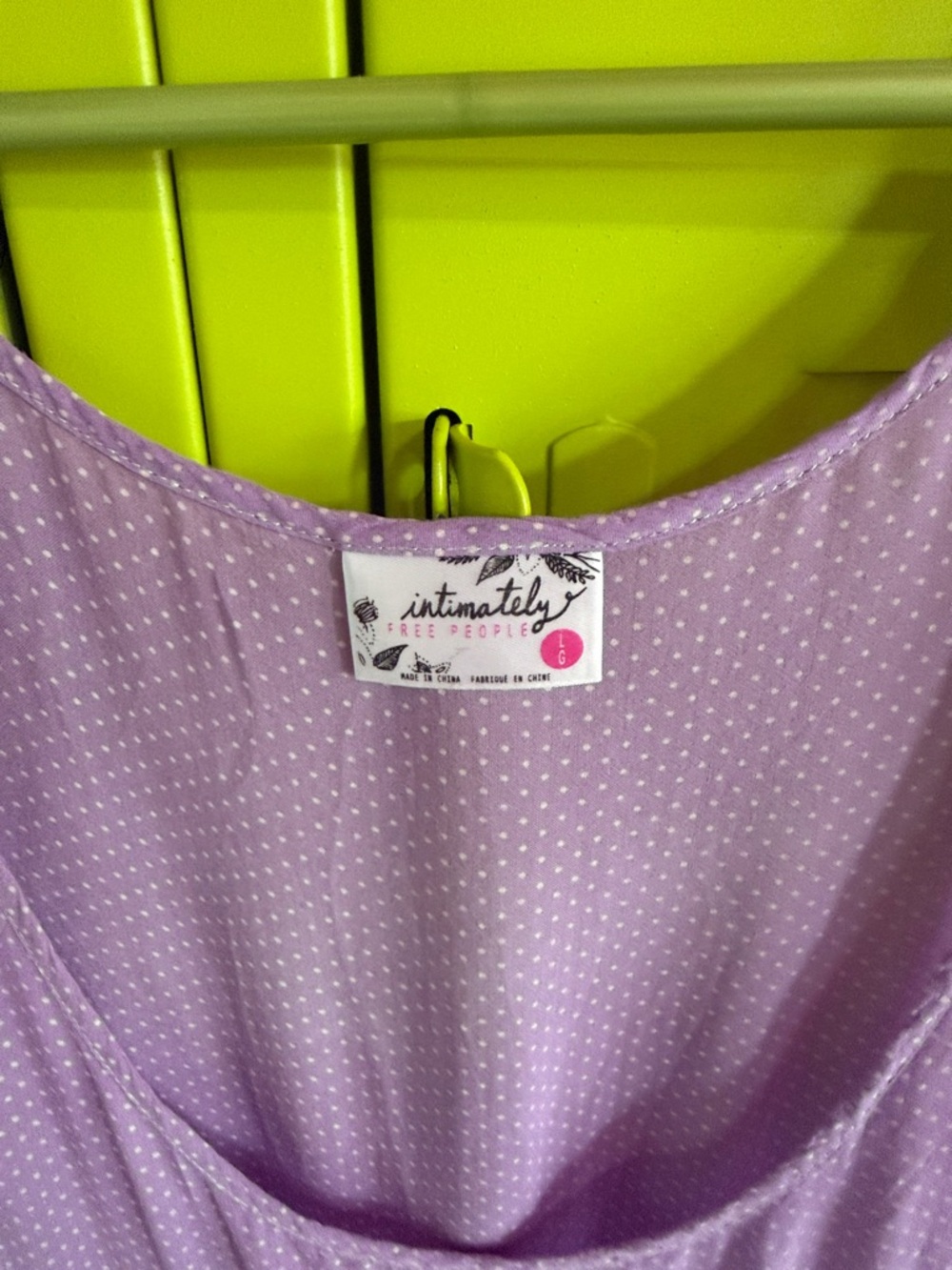 Lavender Scoop-Neck Tank Dress with Lace Trim - Picture 2 of 6